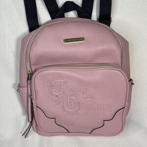 Juicy Couture "Once Upon A Time" Beautiful Leather Backpack, Blush Pink - VGC!